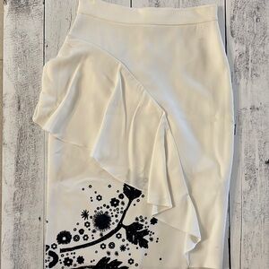 Peter Pilotto Women’s Cream Floral Skirt size 8